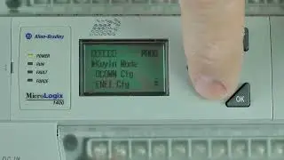 MicroLogix 1400 - Use LCD to Enable DCOMM