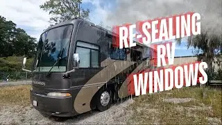 How To Reseal RV Windows! Easy Way! #camping #rv #camper #rvlife #rvliving #vanlife #diy