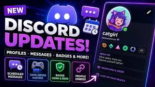 😱NEW DISCORD UPDATES!  BADGE HIDING, PROFILE CLIPS & MORE!