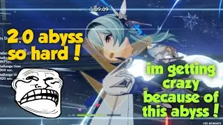 (ON MOBILE!) Finally completed the abyss after losing my sanity 🤪 | Genshin impact