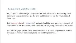 046 __debugInfo Magic Method