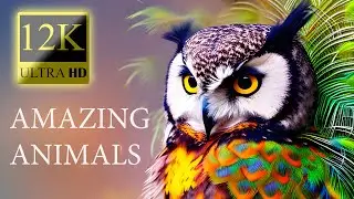 12K HDR 60fps Dolby Vision - Colorful Animal World - Film Animal Relaxation