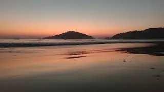 Закат. Пляж Палолем. Южный Гоа.