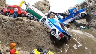 LEGO DAM BREACH - TOW TRUCKS
