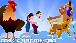 Cock A Doodle Doo | FlickBox Nursery Rhymes and Kids Songs | Rooster and Rat