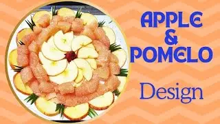 Beautiful Apple & Pomelo Platter Design