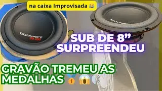 TESTE SUBWOOFER 8” COMPET 200W RMS🔥🔉- ME SURPREENDEU 😱