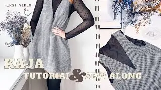 How to Sew a 60s inspired pinafore dress // Kaja Pattern Tutorial and Sew along!