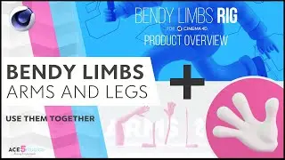 Bendy Limbs - Hands rig ( Fast and Easy ) Tutorial | C4D Cinema 4D