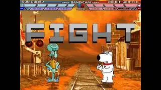 MUGEN: Squidward (Me) vs Brian Griffin