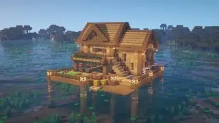 i build lake house in minecraft