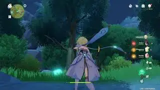 Genshin Impact - Following a Seelie (blue spirit or fairy)