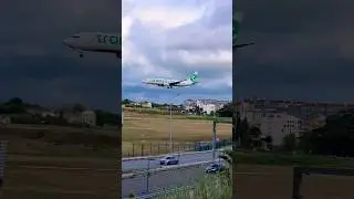 Boeing 737-800 Transavia ✈️ #airport #lisboa #shorts