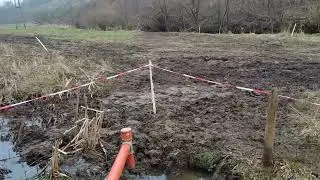 Озеро.Закончили с трубами, вроде всё ок.