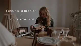 The end of Summer Vlog / Denmark Thrift Haul