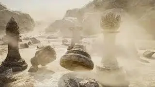 3d Chess animation, 3d stone pieces 