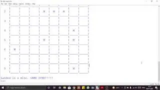 Minesweeper Game using PYTHON !!!!