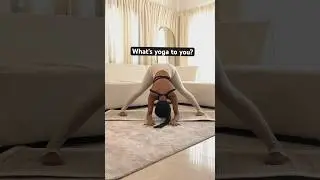Comment below on what yoga means to you ? 🧘🏾‍♀️🫰🏾 #yoga #yogaforbeginners #yogapractice