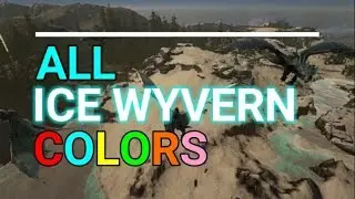 Ark Survial Evolved Ice Wyvern Models | Ice Dragon Colors | Official Servers