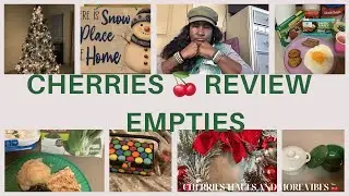 ALDI | TEMU AND MORE | CHERRIES 🍒 REVIEW EMPTIES | DECEMBER 2025 🎄