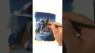 Горы акрилом