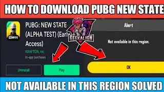 Pubg New State not available in your region?? Solved 🔥 || read the description || GeekAlign