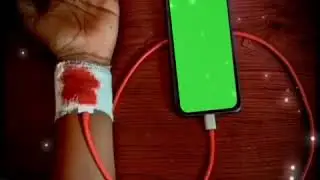 Trending green screen effect | mobile phone with hand green screen video | kinemaster layer | green