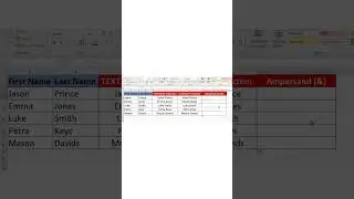 How to use the Excel TEXTJOIN and CONCAT Functions and the Ampersand Sign to Join Text #textjoin