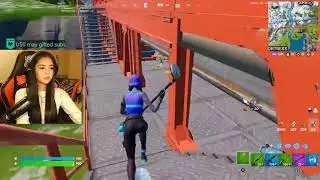 DQ1R SOLO SQUAD 1 VS 4 GAMEPLAY WITH GIRL #32 | Fornite