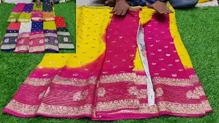 Beautiful Georgette & Fancy sarees with with low price & singles available| No GST & Exchange 👍