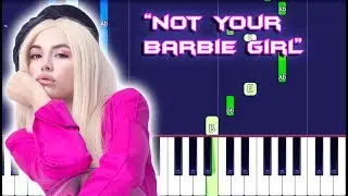 Ava Max - Not Your Barbie Girl Piano Tutorial EASY (Piano Cover)