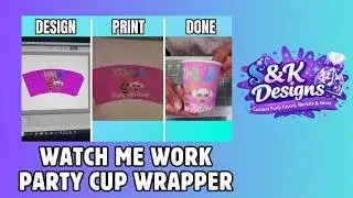 Watch Me Work! Designing a Party Cup Wrapper using Photoshop Elements