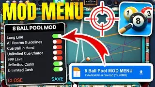 🔴 8 Ball Pool MOD MENU - Líneas Largas y Mega Power en 8 Ball Pool 2024 MOD Menu (Android/iOS)