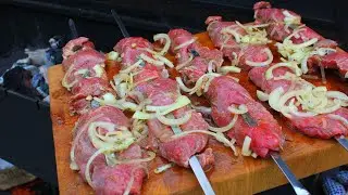 Нежный ШАШЛЫК из ГОВЯДИНЫ - Азербайджанский ДАНА БАСТЫРМА 🔥🔥🔥