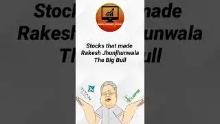 Stocks that made Rakesh Jhunjhunwala "The Big Bull" #shorts #stockmarket #rakeshjhunjhunwala