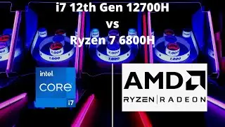 INTEL I7 12th Gen 12700H vs Ryzen 7 6800H GAMING TEST