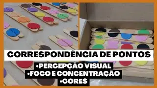 Correspondência de pontos - Palitos - Atividades educacionais