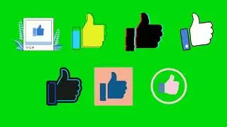 Like buttons moving Green screen
