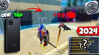 The Best Headshot 🎯 Sensitivity Settings ⚙️ In Free Fire Max On Samsung Galaxy A12 📲 | HUD+DPI 🥰