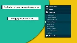 Awesome accordion menu using jQuery and CSS3
