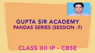 Pandas Series(Session 7)