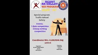 AP IIIT R K Valley RGUKT NSS Events Road Safety Awareness Program