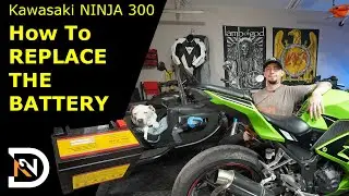 Kawasaki NINJA 300 New Battery – How to Replace a Motorcycle Battery on a Kawasaki Ninja 300