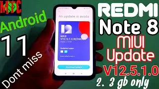 Redmi Note 8 Latest Update | Redmi Note 8 Miui update | Miui 12.5.1.0 | Redmi Note 8 Update | Note 8