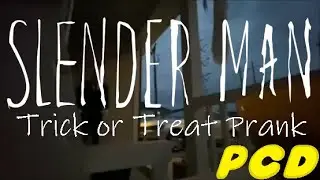 Slender-Man Trick or treat Prank