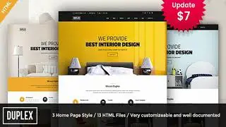 Duplex - interior and architecture design Template | Themeforest Website Templates and Themes