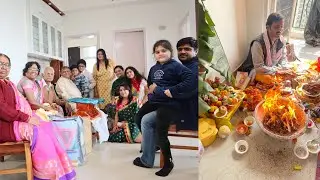 Naye Ghar 🏡mai Pooja 🙏🌺aur Hawan 🔥kara liya || Indian mom Studio
