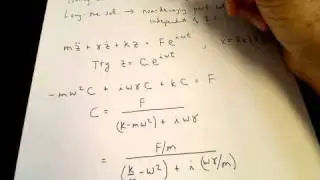 Damped, forced, harmonic oscillator