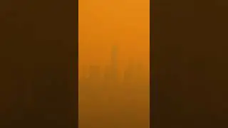 Timelapse of NYC covered in Canadian Wildfire Smoke #nyc