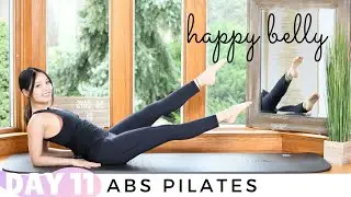 Day 11: Happy Belly | Abs Pilates Workout | 30 Days of Light Pilates Series 